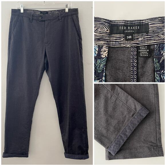 Ted Baker Volvek Classic Fit Trouser Pants Quiet Luxury Old Money Size 34x31 - Picture 1 of 10